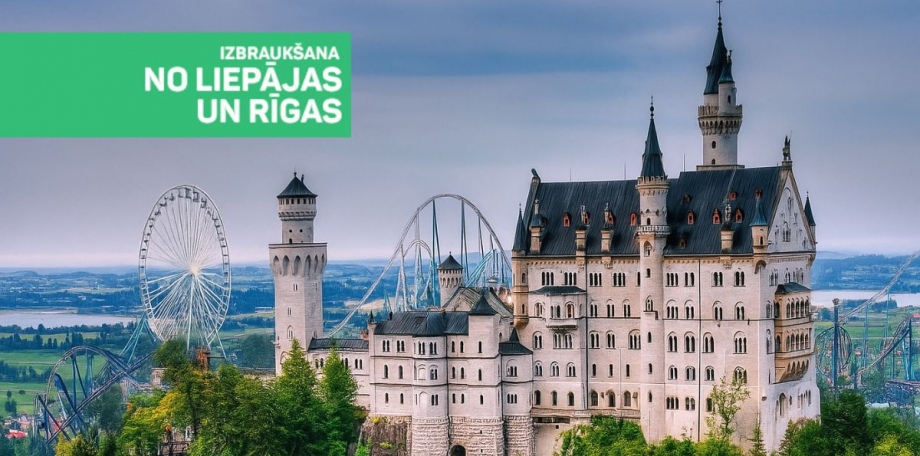 Piedzīvojums visai ģimenei - Bavārijas pērles, Neišvānšteinas pils un Eiropas lielākais atrakciju parks